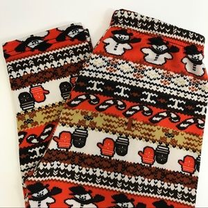 Holiday leggings one size fits most snowmen
